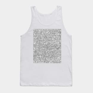 Doodle line art Tank Top